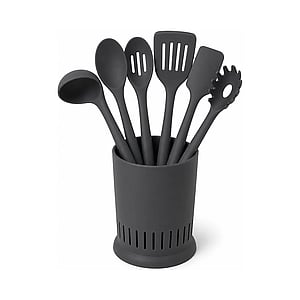 Loop Silicone Utensil Set shown in a clean full product view