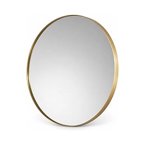 Arka Round Wall Mirror shown in a clean full product view