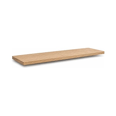 Kori Oak Floating Shelf shown in a clean full product view