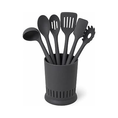 Loop Silicone Utensil Set shown in a clean full product view