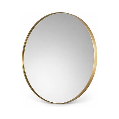 Arka Round Wall Mirror shown in a clean full product view