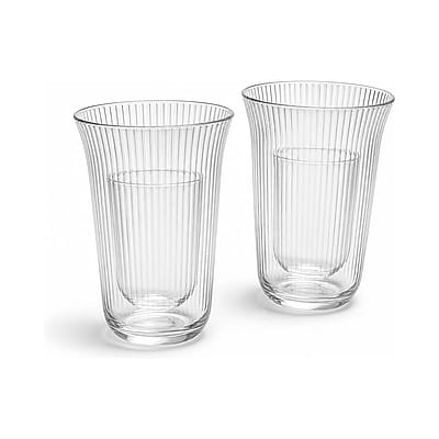 Ripple Double-Wall Tumbler Pair shown in a clean full product view