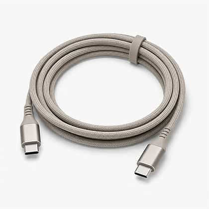 Loom Braided USB-C Cable shown in a clean full product view