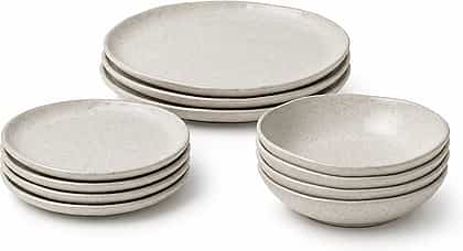 Shada Stoneware Dinner Set shown in a clean full product view