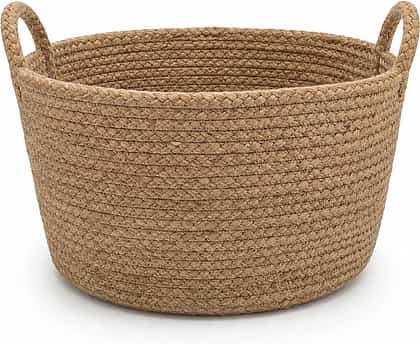 Jute Nest Storage Basket shown in a clean full product view