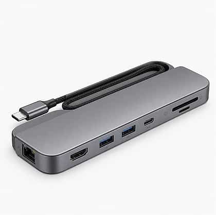Dock 7-in-1 USB-C Hub shown in a clean full product view
