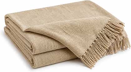 Dhara Cotton Throw shown in a clean full product view