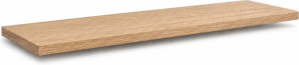 Kori Oak Floating Shelf shown in a clean full product view