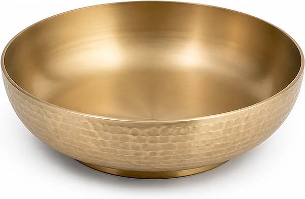 Kansa Serve Bowl shown in a clean full product view