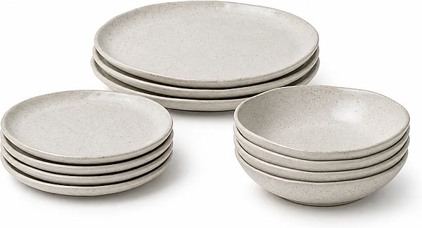 Shada Stoneware Dinner Set shown in a clean full product view