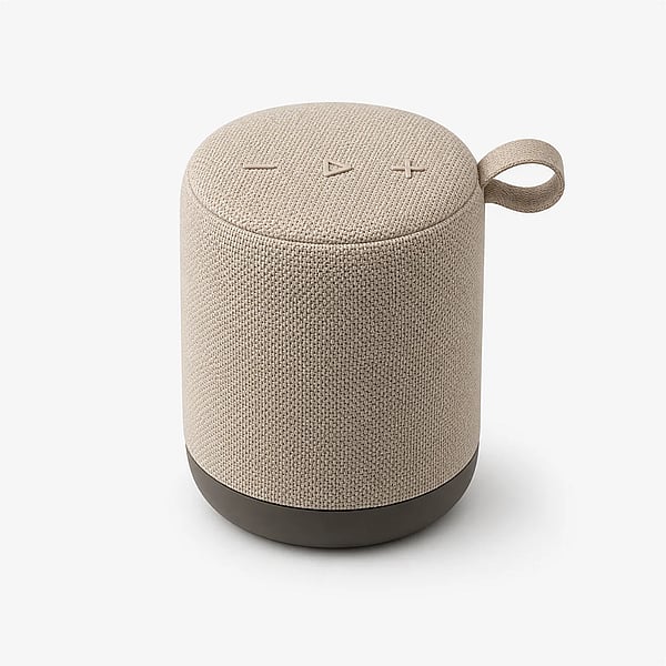 Echo Mini Bluetooth Speaker shown in a clean full product view
