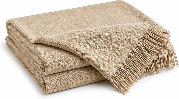 Dhara Cotton Throw shown in a clean full product view